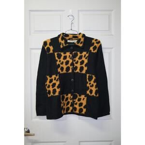 90's Inspired by Belle Pointe Leopard Print Cardigan
